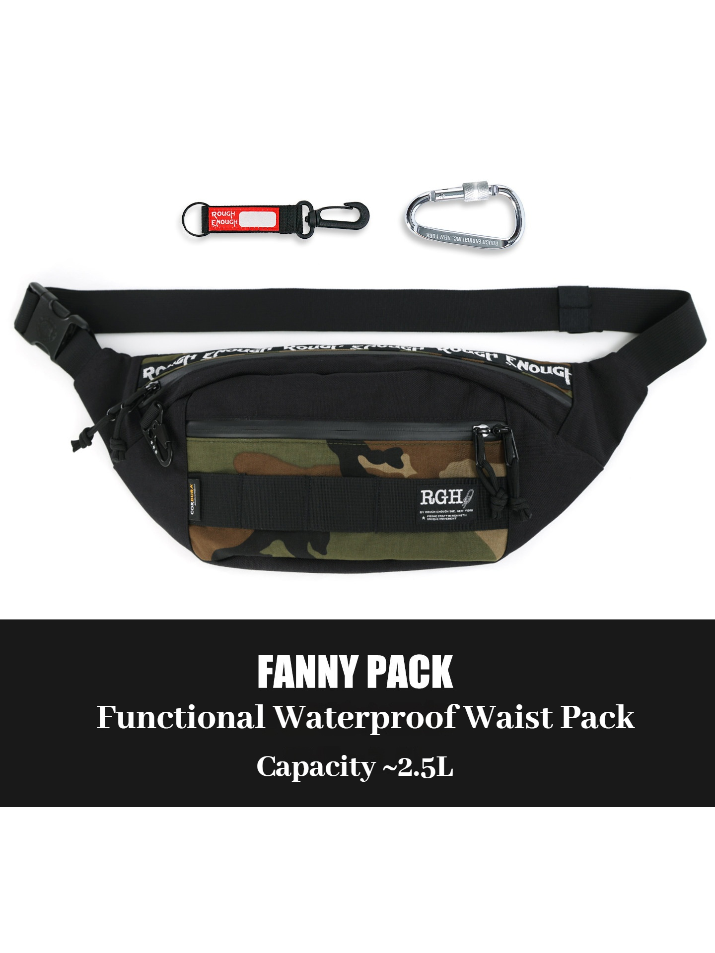 Fishing Bag Waterproof - RGH Camo Tactical Functional Waist Bag