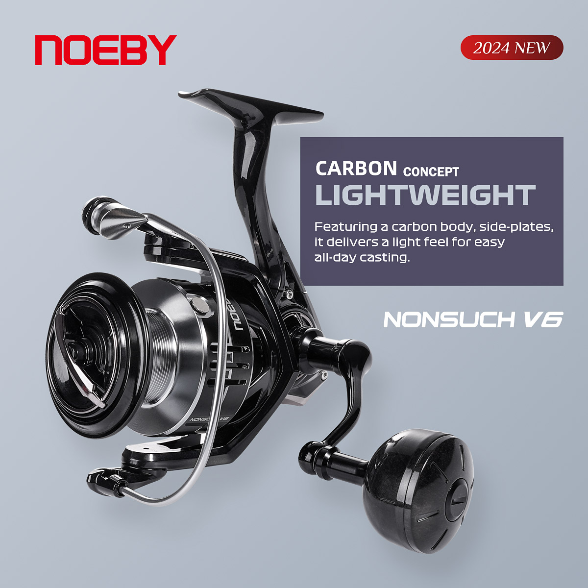 Noeby Carbon Spinning Fishing  - Abu Garcia Reel Max ulasan dan harga
