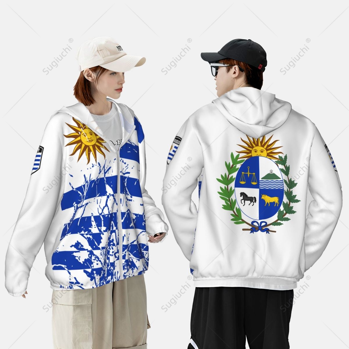 Uruguay Flag Sun Protection Ho - Fishing Hoodie ulasan dan harga