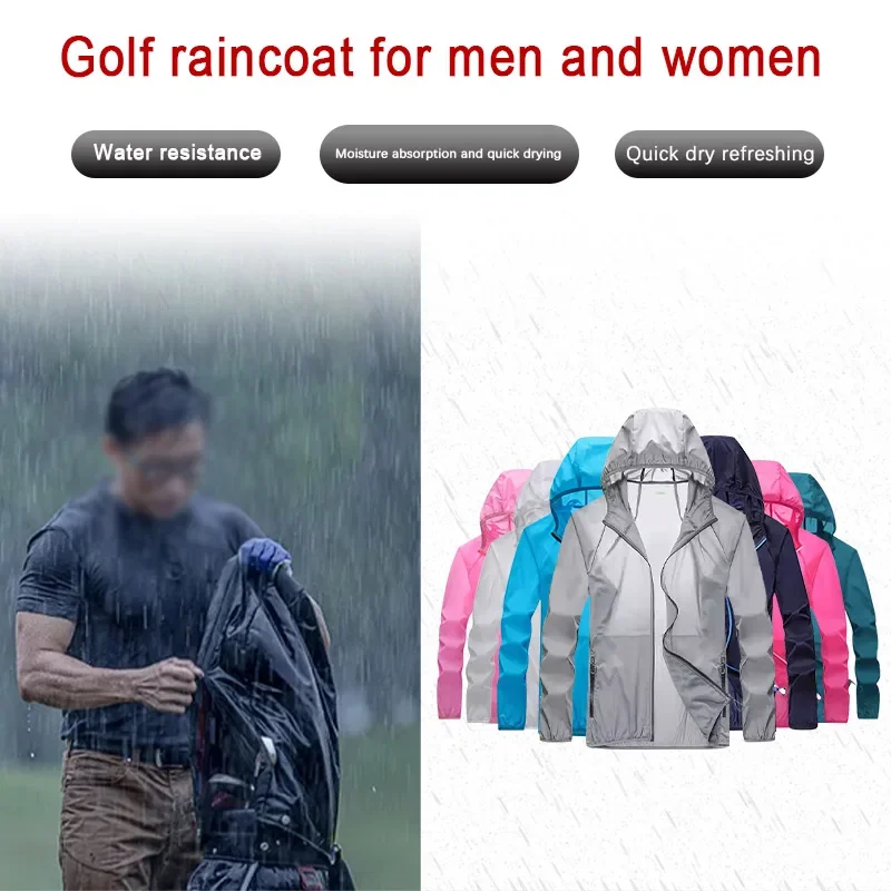 Golf Raincoat Lightweight Jack - Fishing Jacket Waterproof ulasan dan harga