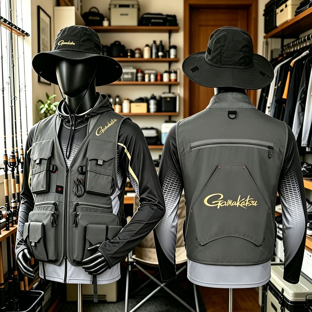 Gamakatsu Men Multi-Pocket Fis - Fishing Vest ulasan dan harga