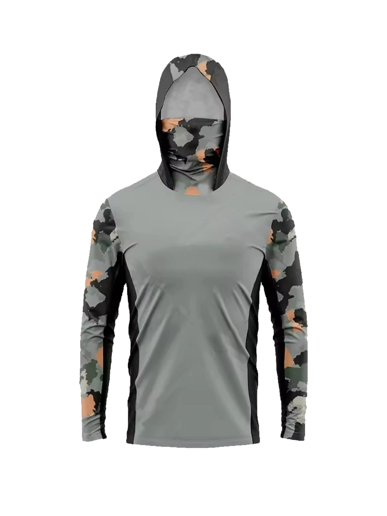 Ocean Blue Digital Brushstroke - Fishing Hoodie ulasan dan harga