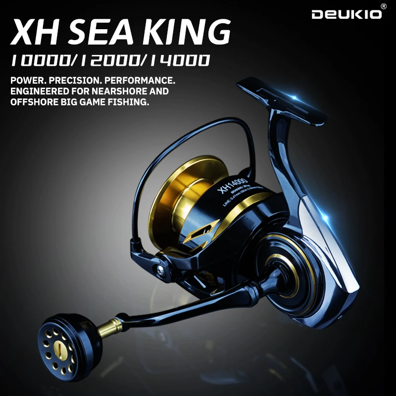 DEUKIO 2026 Long Shot Saltwate - Abu Garcia Reel Max ulasan dan harga